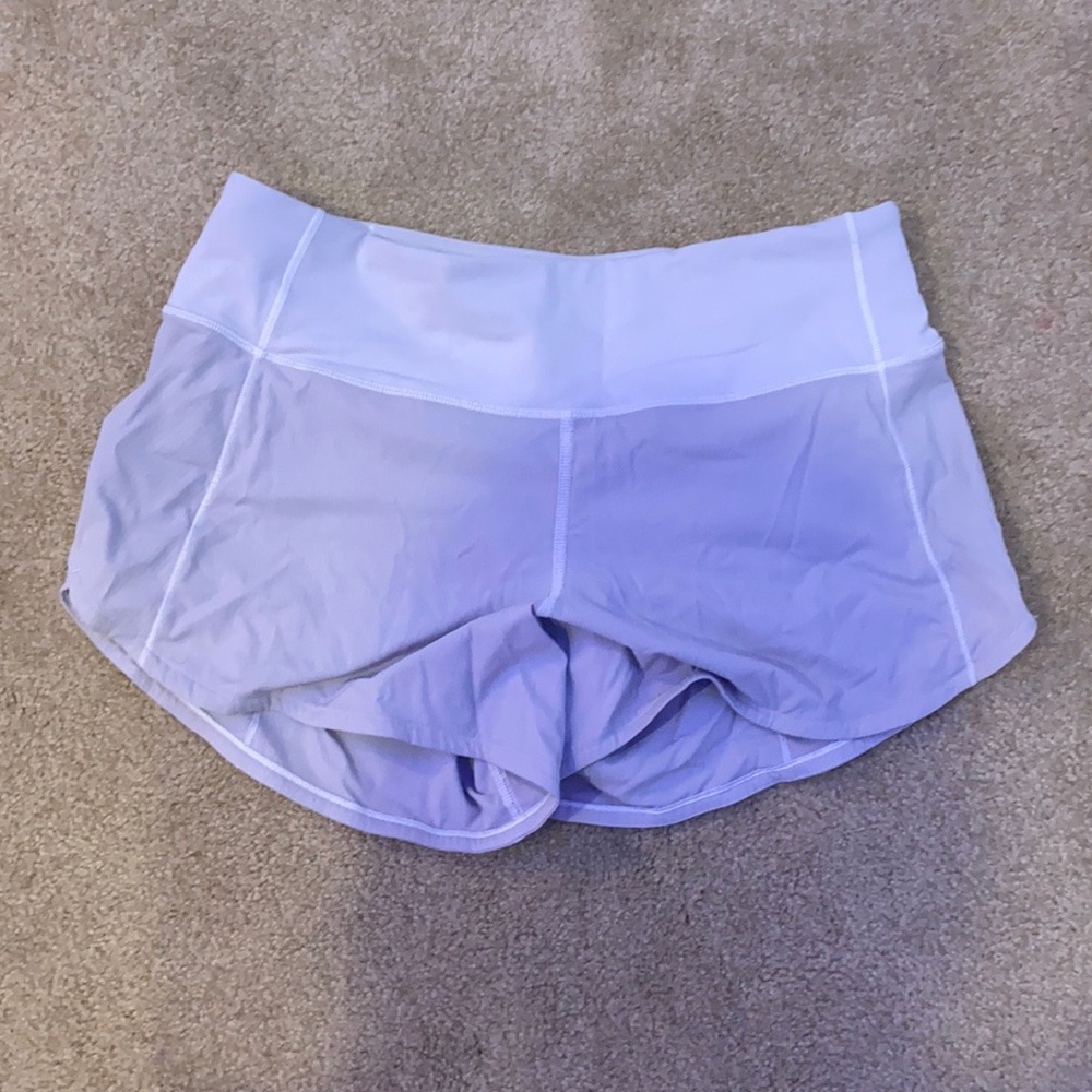 white lululemon shorts